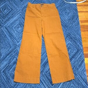 J. Crew Factory Lizzie High-rise Wide-leg patch pocket pants burnt orange